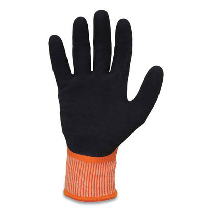 Proflex 7551-case Ansi A5 Coated Waterproof Cr Gloves, Orange, Small, 144 Pairs/carton