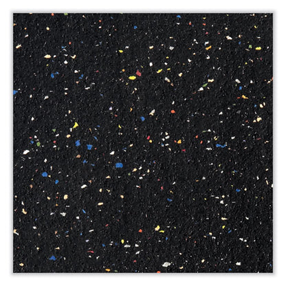 Aluminum-frame Recycled Rubber Bulletin Boards, 60.5" X 36.5", Confetti Surface, Satin Aluminum Frame