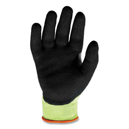 Proflex 7041-case Ansi A4 Nitrile Coated Cr Gloves, Lime, Small, 144 Pairs/carton