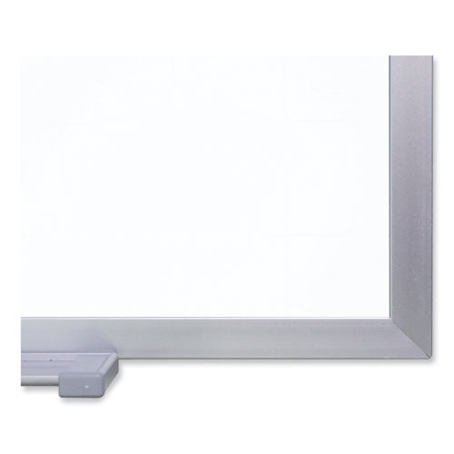 Magnetic Porcelain Whiteboard With Aluminum Frame, 36" X 24", White Surface, Satin Aluminum Frame