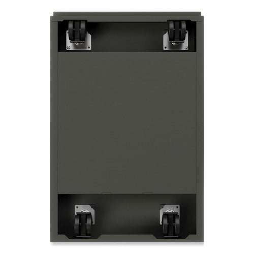 Arch Pull 20 Deep Mobile Pedestal File, 2-drawer: Box/file, Letter, Charcoal, 15 X 19.88 X 23.75