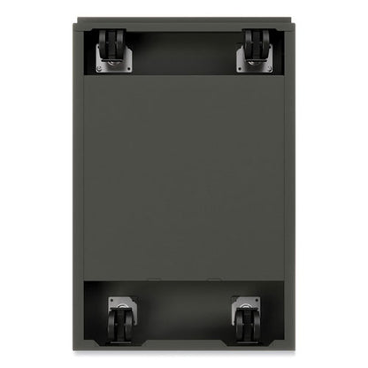 Arch Pull 20 Deep Mobile Pedestal File, 2-drawer: Box/file, Letter, Charcoal, 15 X 19.88 X 23.75