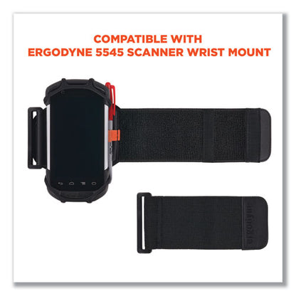 Squids 5546 Scanner Wrist Mount Extender Strap, 4 X 5 X 0.5, Elastic, Black