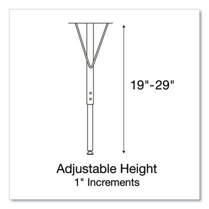 Markerboard Activity Tables, Rectangular, 60" X 24" X 19" To 29", White Top, Black Legs, 4/pallet