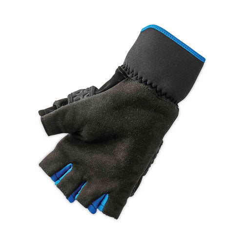 Proflex 816 Thermal Flip-top Gloves, Black, X-large, Pair