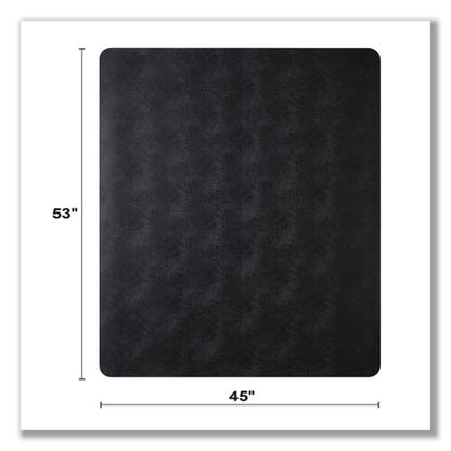 Economat Carpet Chair Mat, Rectangular, 45 X 53, Black