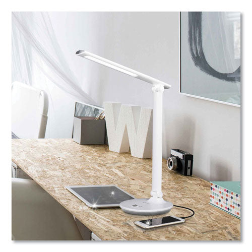 Wellness Series Sanitizing Emerge Led Desk Lamp, 23" High, White