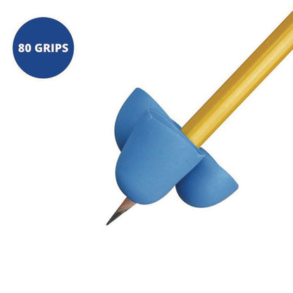 Writing C.l.a.w. Pencil Grip, Large, 1.6" Long, Assorted Colors, 80/carton