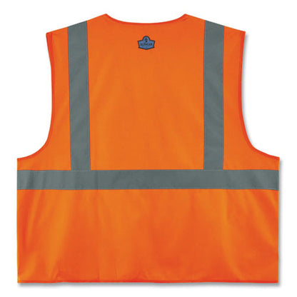 Glowear 8225hl Class 2 Standard Solid Hook And Loop Vest, Polyester, Orange, Large/x-large