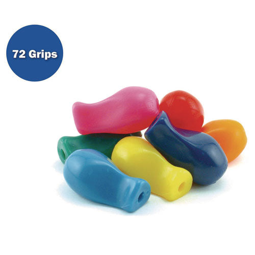 Jumbo Pencil Grip, 1" Long, Assorted Colors, 72/carton