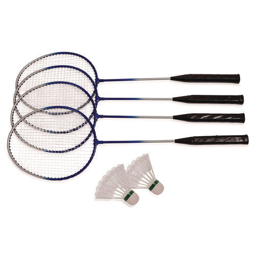 Deluxe Badminton Set, 20 Ft Net With 4 Rackets, 2 Shuttlecocks