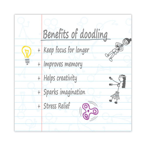 Doodlewrite Notebooks, 1-subject, Medium/college Rule, White Cover, (60) Sheets, 24/carton