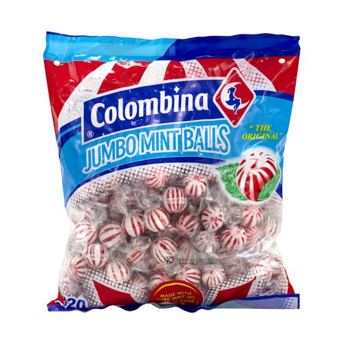 Jumbo Peppermint Balls, 0.32 Oz Individually Wrapped, 120/bag, 4 Bags/carton