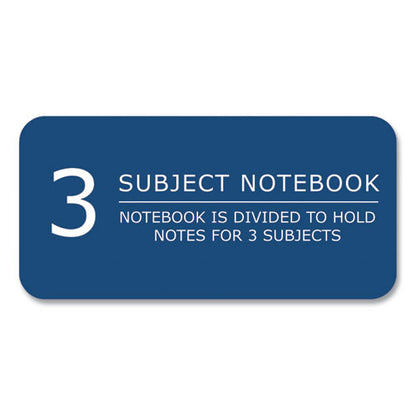 Genesis Notebook, 3-subject, Medium/college Rule, Randomly Assorted Cover Color, (150) 11 X 9 Sheets, 12/carton