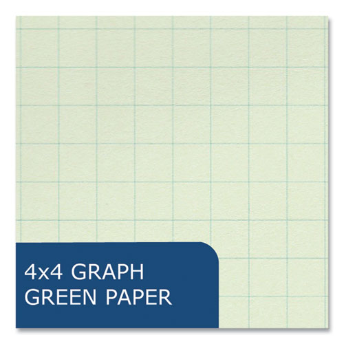 Lab And Science Numbered Notebook, Quadrille Rule (4 Sq/in), Red Cover, (76) 11.75 X 9.25 Sheets, 24/carton