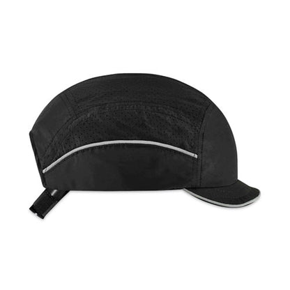 Skullerz 8955 Lightweight Bump Cap Hat, Micro Brom, Black