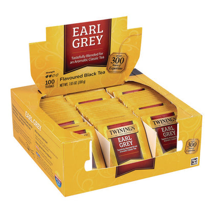 Tea Bags, Earl Grey, Individually Wrapped, 100/carton