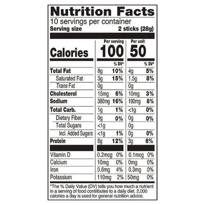 Original Flavor Mini Snack Sticks, Beef, 0.5 Oz Individually Wrapped, 20/carton