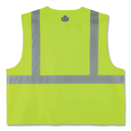 Glowear 8225z Class 2 Standard Solid Vest, Polyester, Lime, Large/x-large