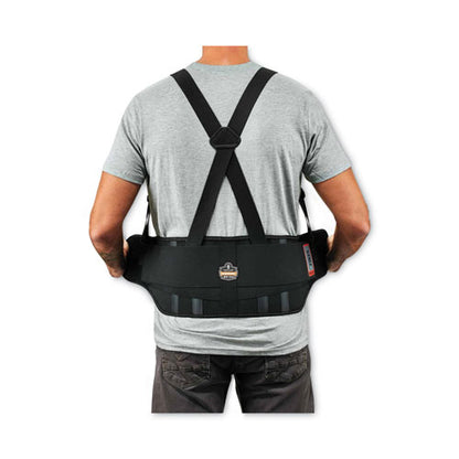 Proflex 1625 Elastic Back Support Brace, Small, 25" To 30" Waist, Black