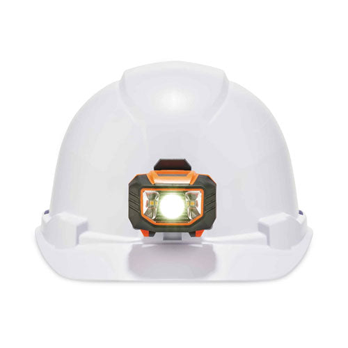 Skullerz 8970led Class E Hard Hat Cap Style With Led Light, White