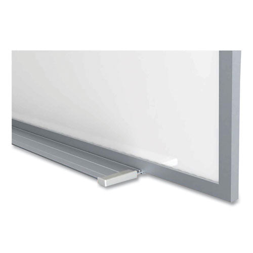 Magnetic Porcelain Whiteboard With Aluminum Frame, 72.5" X 60.47", White Surface, Satin Aluminum Frame