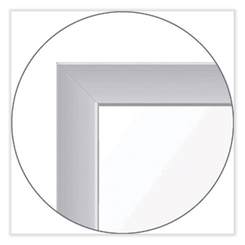 Floor Partition With Aluminum Frame, 48.06 X 2.04 X 71.86, White