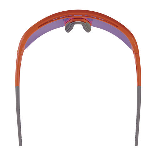 Skullerz Aegir Anti-scratch/anti-fog Safety Glasses, Orange Nylon Impact Frame, Purple Mirror Polycarbonate Lens