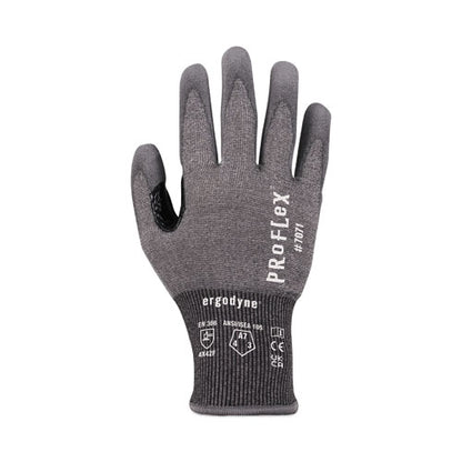 Proflex 7071 Ansi A7 Pu Coated Cr Gloves, Gray, Medium, 12 Pairs/pack