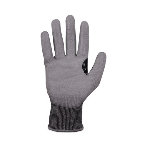 Proflex 7071 Ansi A7 Pu Coated Cr Gloves, Gray, Medium, 12 Pairs/pack