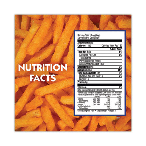 Hot Fries, Spicy Hot, 0.85 Oz Bag, 72/carton