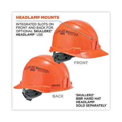 Skullerz 8972 Class C Hard Hat Cap Style, Orange