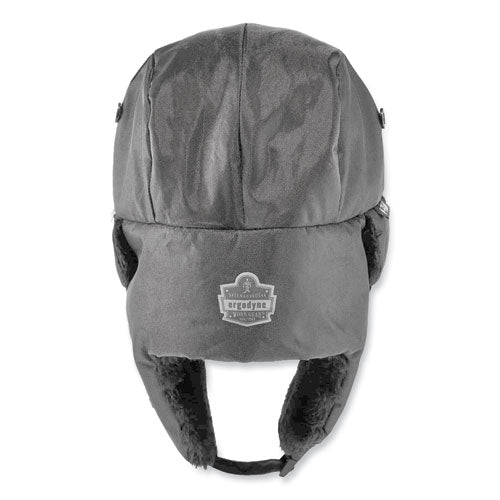 N-ferno 6802zi Zipper Trapper Hat + Universal Bump Cap, L/xl, Black