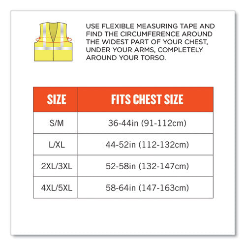 Glowear 8261frhl Class 2 Dual Compliant Fr Hook And Loop Safety Vest, 4x-large/5x-large, Lime