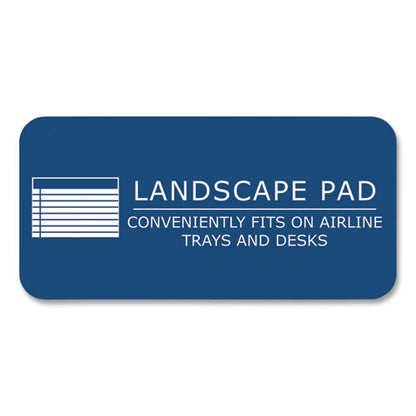 Wide Landscape Format Writing Pad, Medium/college Rule, 40 Canary 11 X 9.5 Sheets, 18/carton