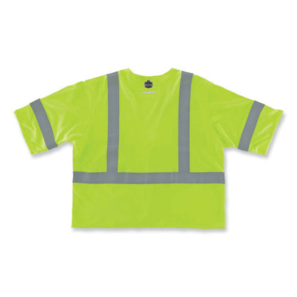 Glowear 8356frhl Class 3 Fr Hook And Loop Safety Vest With Sleeves, Modacrylic, Small/medium, Lime