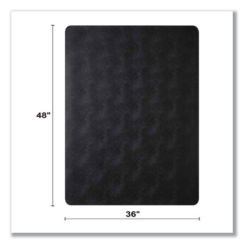 Economat Carpet Chair Mat, Rectangular, 36 X 48, Black