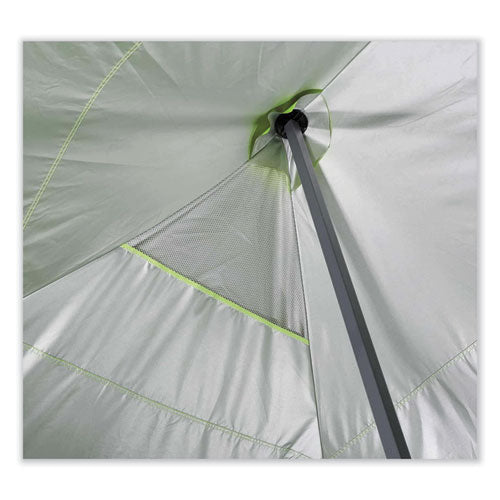 Shax 6015 Heavy-duty Pop-up Tent, Single Skin, 10 Ft X 20 Ft, Polyester/steel, Lime