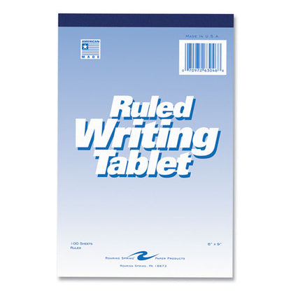 Writing Tablet, Wide/legal Rule, 100 White 6 X 9 Sheets, 48/carton