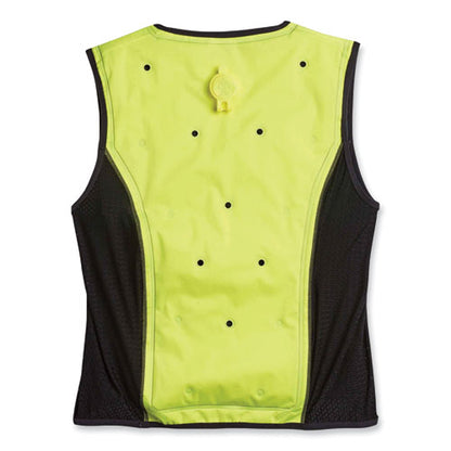 Chill-its 6685 Premium Dry Evaporative Cooling Vest With Zipper, Nylon, Medium, Lime