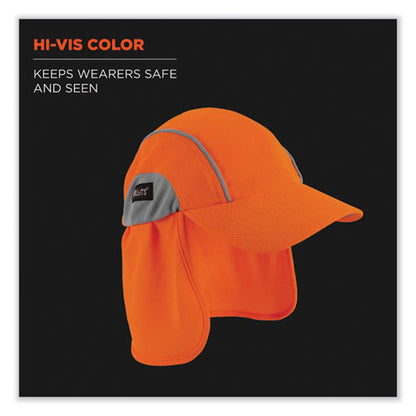 Chill-its 6650 High-performance Hat Plus Neck Shade, Polyester, One Size Fits Most, Orange