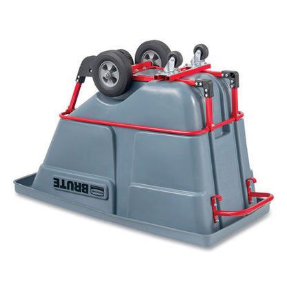 Brute Duratilt Frame Tilt Truck, Standard Duty, 0.5 Cu Yd, 850 Lb Capacity, Rotomolded Resin/leakproof Polyethylene, Gray