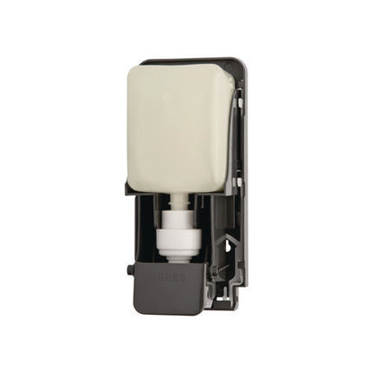 Wall-mounted Dispenser, 5" X 5" X 11", Black/faux Stainless Steel