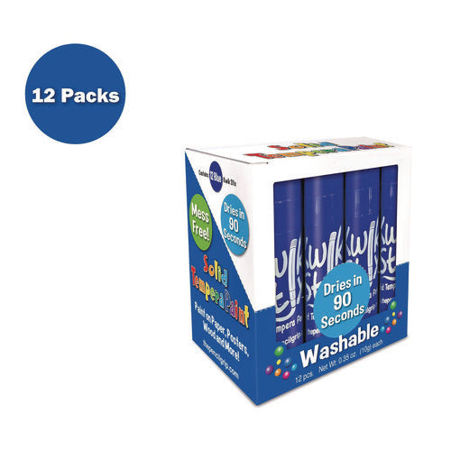 Kwik Stix Single Color Pack, 0.7" X 3.5", Blue, 12/pack, 12 Packs/carton