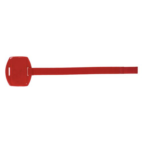 Squids 3386 Arm Band Id/badge Holder, Vertical, Red, 3.75 X 4.25 Holder, 2.5 X 4 Insert, 10/pack