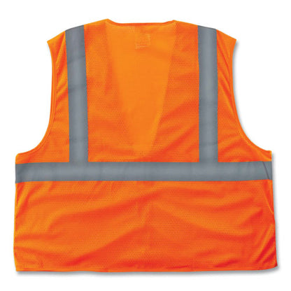 Glowear 8205z Class 2 Super Economy Mesh Vest, Polyester, Orange, Large/x-large