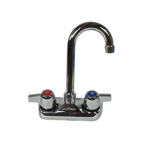 Workforce Standard Duty Faucet, 7.88" Height/3" Reach, Chrome-plated Brass