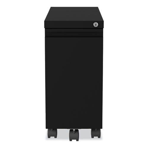 Zip Mobile Pedestal File, 1-drawer: File, Legal/letter, Black, 10 X 19.88 X 21.75