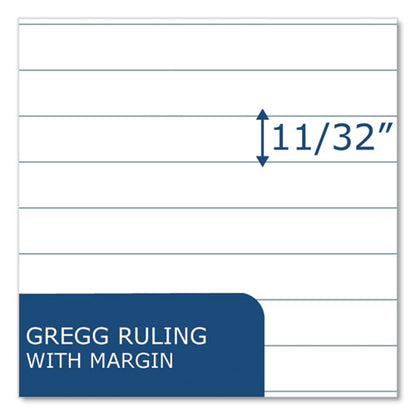 Boardroom Series Steno Pad, Gregg Rule, Brown Cover, 80 White 6 X 9 Sheets, 72 Pads/carton