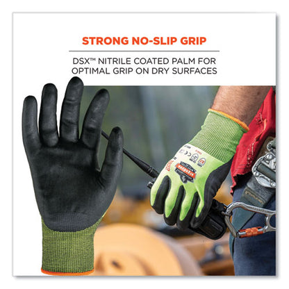 Proflex 7022 Ansi A2 Coated Cr Gloves Dsx, Lime, Medium, Pair